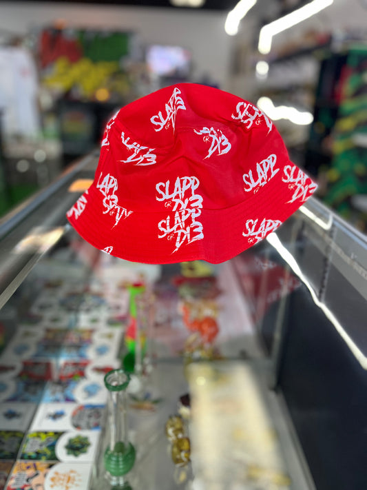 SLAPP OR DIE: (Red) Bucket Hat